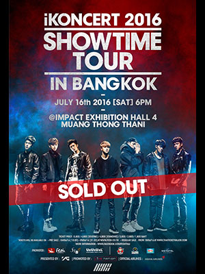 iKONCERT 2016 'SHOWTIME' TOUR in BANGKOK