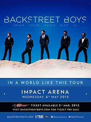 BACKSTREET BOYS IN A WORLD LIKE THIS TOUR