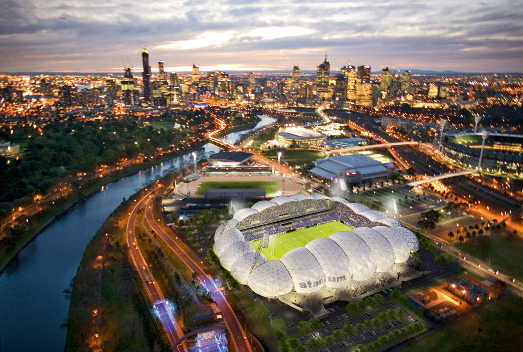 Melbourne Rectangular Stadium Olympic Boulevard, (formerly Swan St), Melbourne VIC 3000