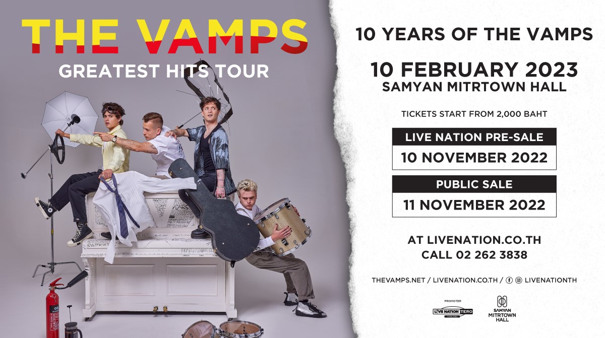 the vamps greatest hits tour ticket prices