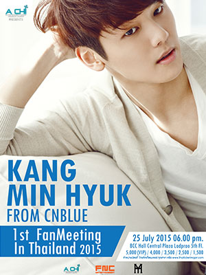 Kang Minhyuk from CNBLUE 1st Fan Meeting in Thailand 2015