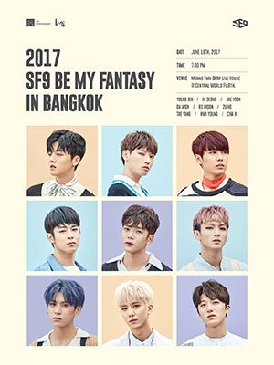 2017 SF9 BE MY FANTASY in Bangkok