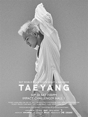TAEYANG 2017 WORLD TOUR 「WHITE NIGHT」 in Bangkok