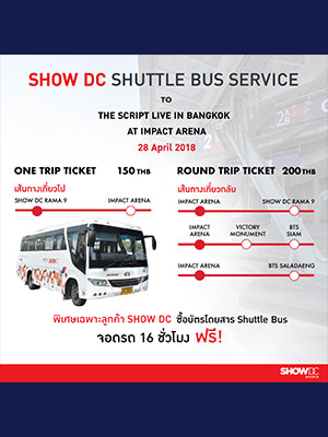 Shuttle Bus Service for The Script live in Bangkok