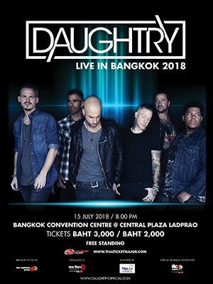 DAUGHTRY LIVE IN BANGKOK 2018