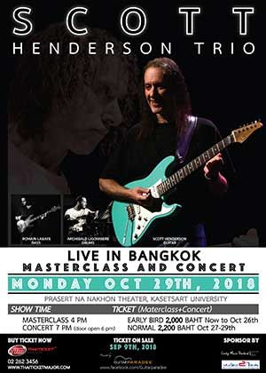 Scott Henderson Trio Live in Bangkok 2018