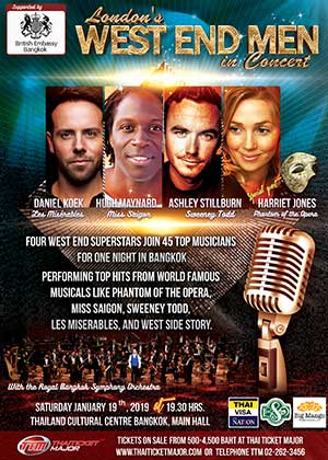 The London's West End Men in concertWith the Royal Bangkok Symphony Orchestra.