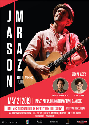 JASON MRAZ GOOD VIBES TOUR