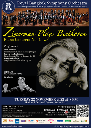 RBSO 2022 : ZIMERMAN PLAYS BEETHOVEN PIANO CONCERTO