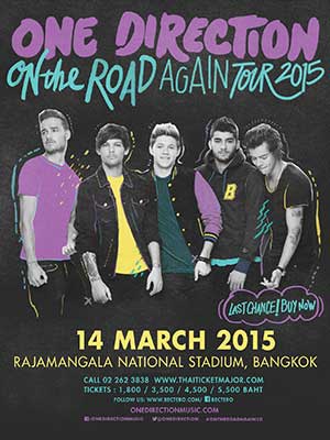 ONE DIRECTION ON THE ROAD AGAIN TOUR 2015