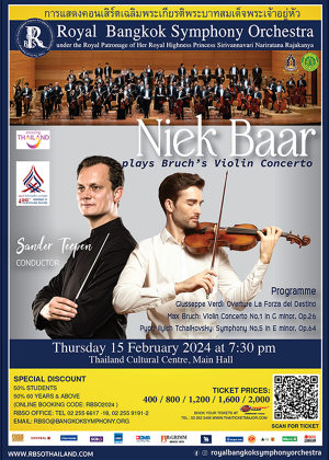 RBSO 2024 : Niek Baar plays Bruch's Violin Concerto
