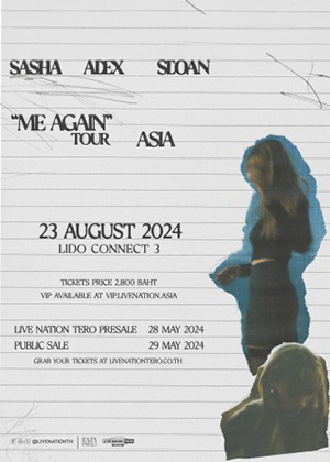 Sasha Alex Sloan "Me Again" Tour Asia