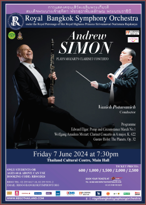RBSO 2024 : Andrewl Simon plays Mozart 's Clarinet Concerto