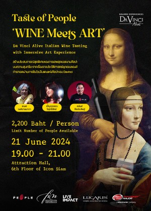 Taste of People : ‘WINE Meets ART' Davinci AliveItalian Wine Tasting with Immersive Art Experience