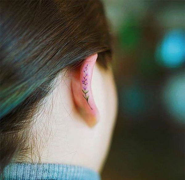 helix tattoo ear