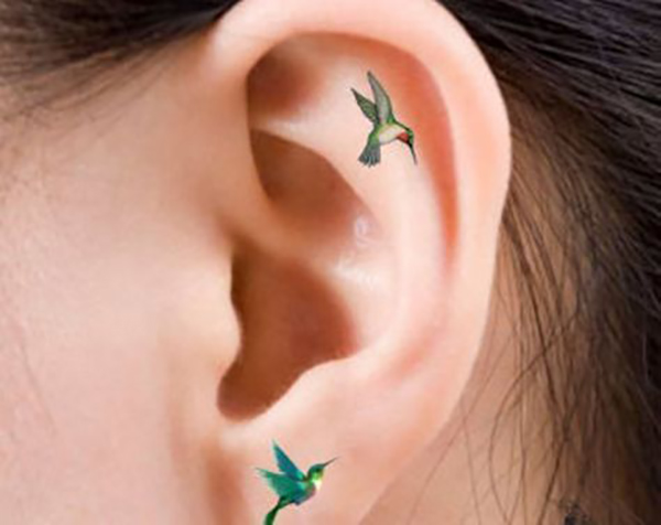 helix tattoo ear