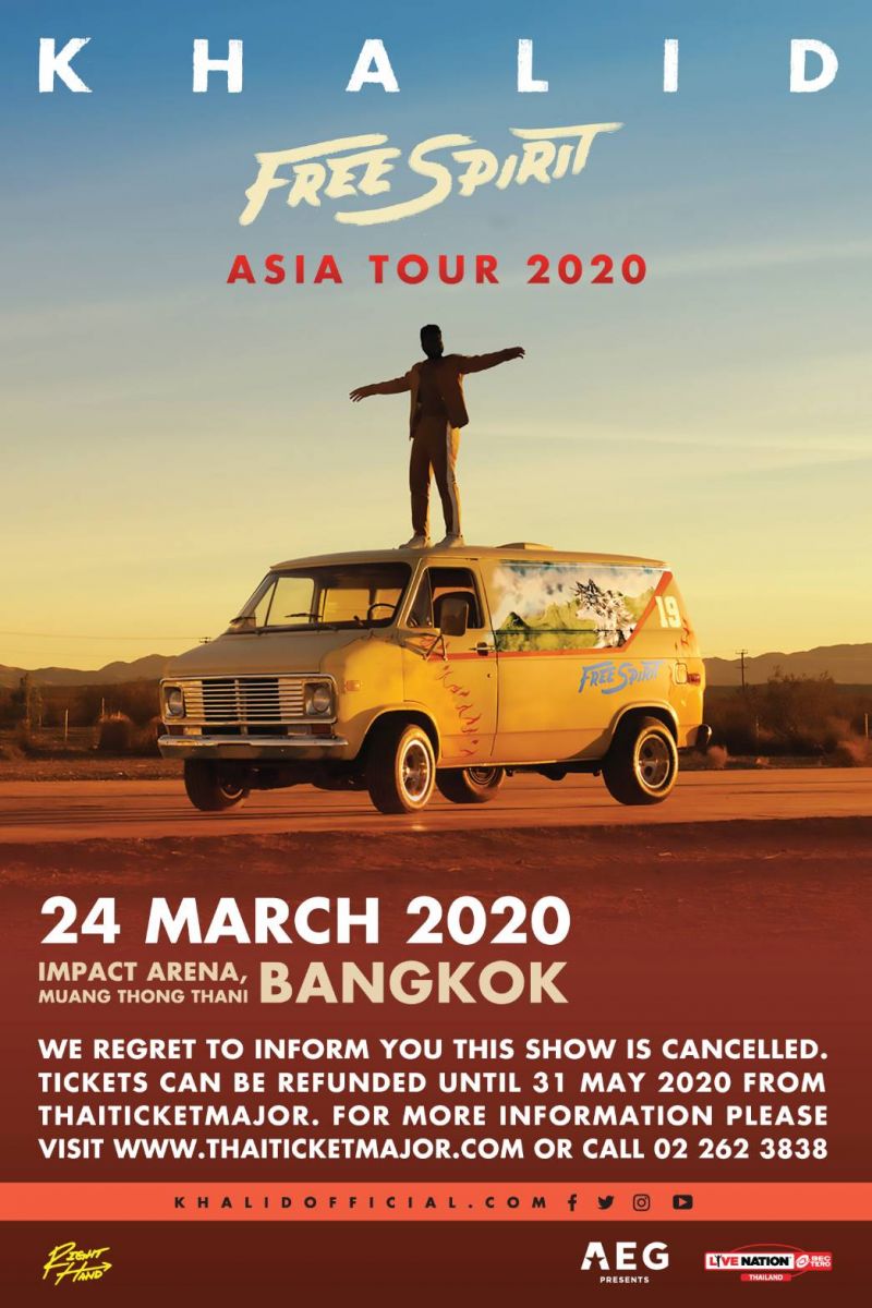 Khalid Free Spirit World Tour 2020 Bangkok