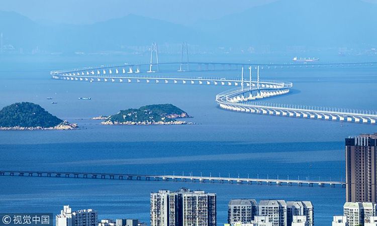 สะพาน "ฮ่องกง-จูไห่-มาเก๊า" สะพานข้ามทะเลที่ยาวที่สุดในโลก