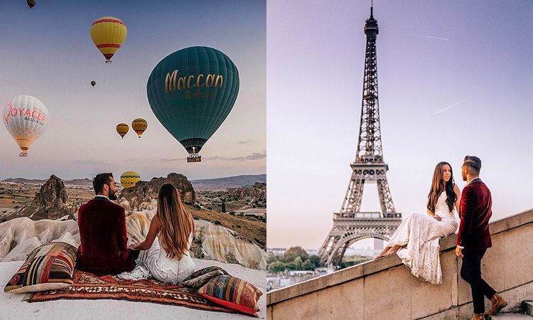 คู่รักนักท่องเที่ยว เดินทางถ่ายภาพพรีเวดดิ้ง กว่า 30 ประเทศทั่วโลก ในระยะเวลา 9 เดือน