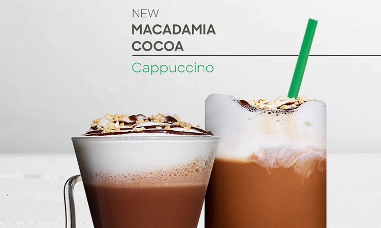 คอกาแฟ..คาปูชิโน รีบไปตำ Macadamia Cocoa Cappuccino เมนูเครื่องดื่มล่าสุดจากสตาร์บัคส์