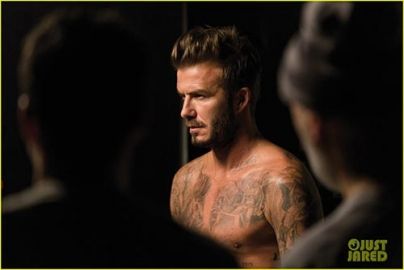 David Beckham โชว์หุ่น ถ่ายทำภาพโปรโมทน้ำหอมของตัวเอง