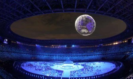 เรียบง่าย งดงาม ตระการตา! ชมภาพบรรยากาศพิธีเปิดโอลิมปิกเกมส์ โตเกียว 2020
