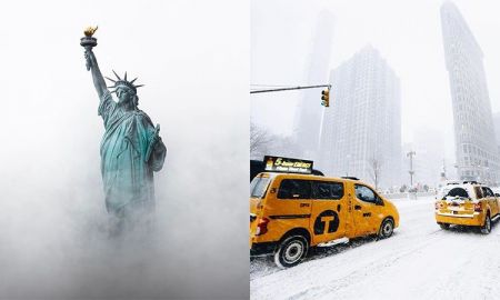 เสน่ห์ "นิวยอร์ก" เมืองที่ไม่เคยหลับใหล ท่ามกลางหิมะขาวโพลน