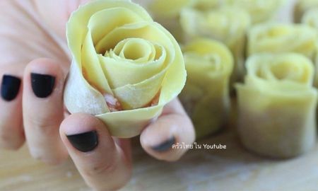 วิธีห่อขนมจีบดอกกุหลาบแบบง่ายๆ พร้อมเคล็ดลับในการทำขนมจีบให้นุ่ม ไม่แข็งกระด้าง